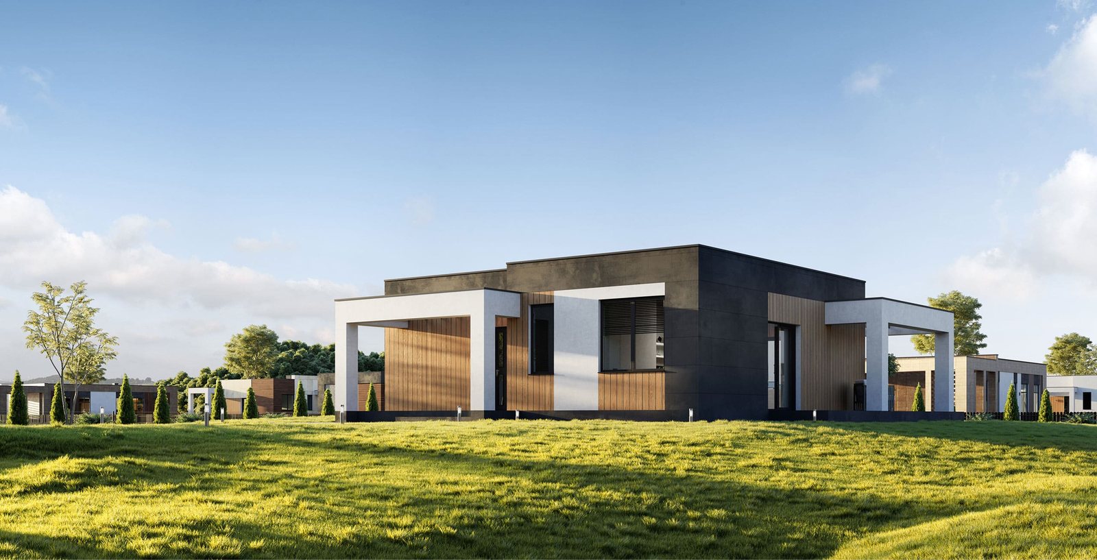 КП «Холмогоровка Residence» (Гурьевский р-н, пос. Холмогоровка) — главный фасад и архитектура, застройщик СК «Холмогоровка Групп», фото 1